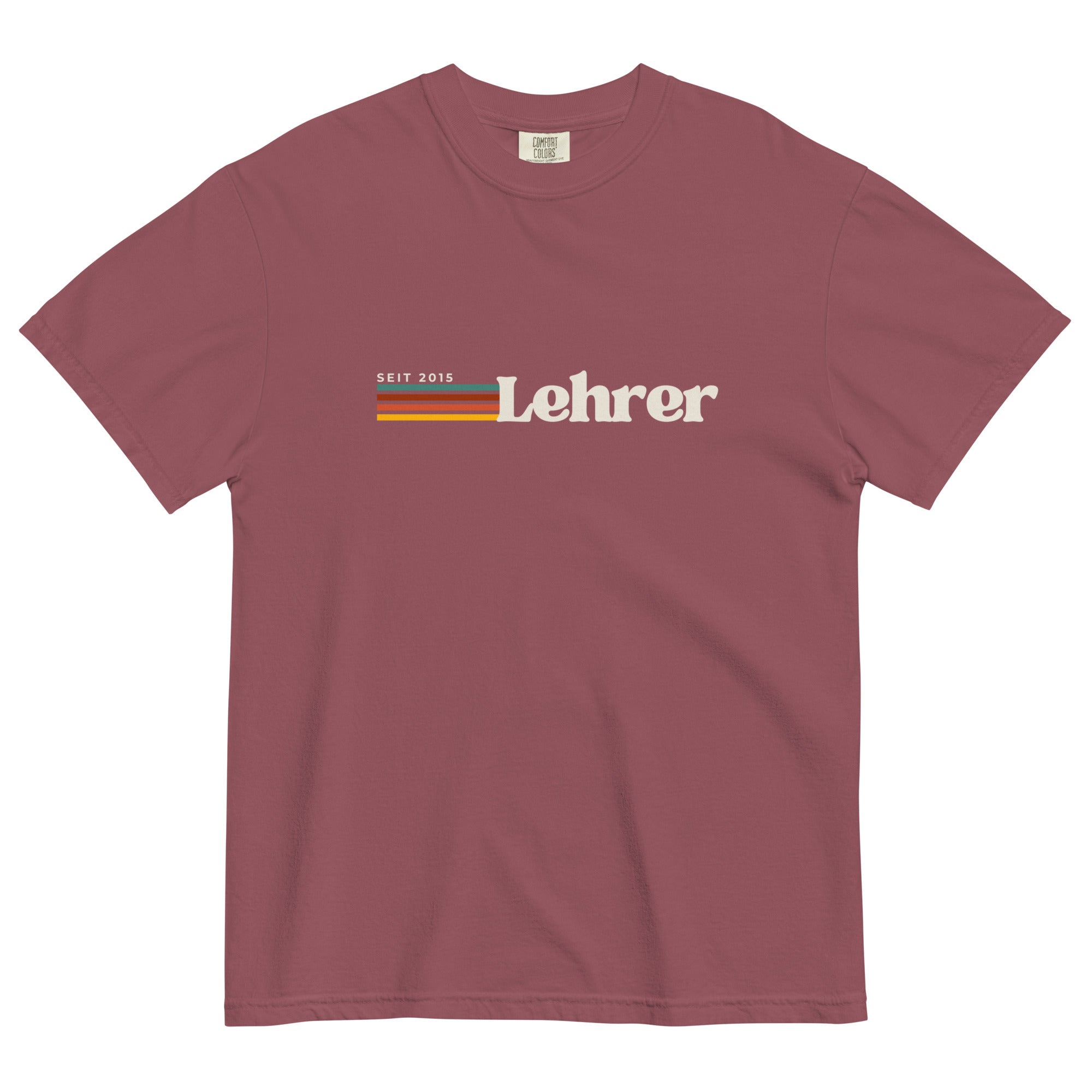 Lehrer Seit (year) customized teacher tee - German - La Vie Bien - Custom German gifts - German accessories