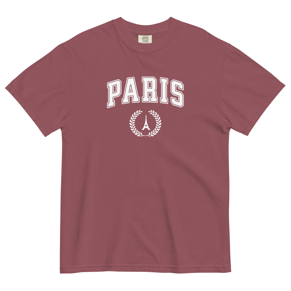Paris block text tee