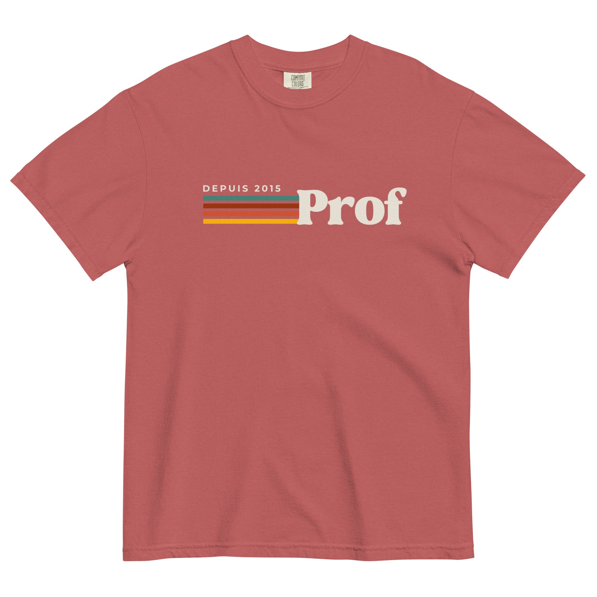 Prof depuis (year) personalizable teacher tee