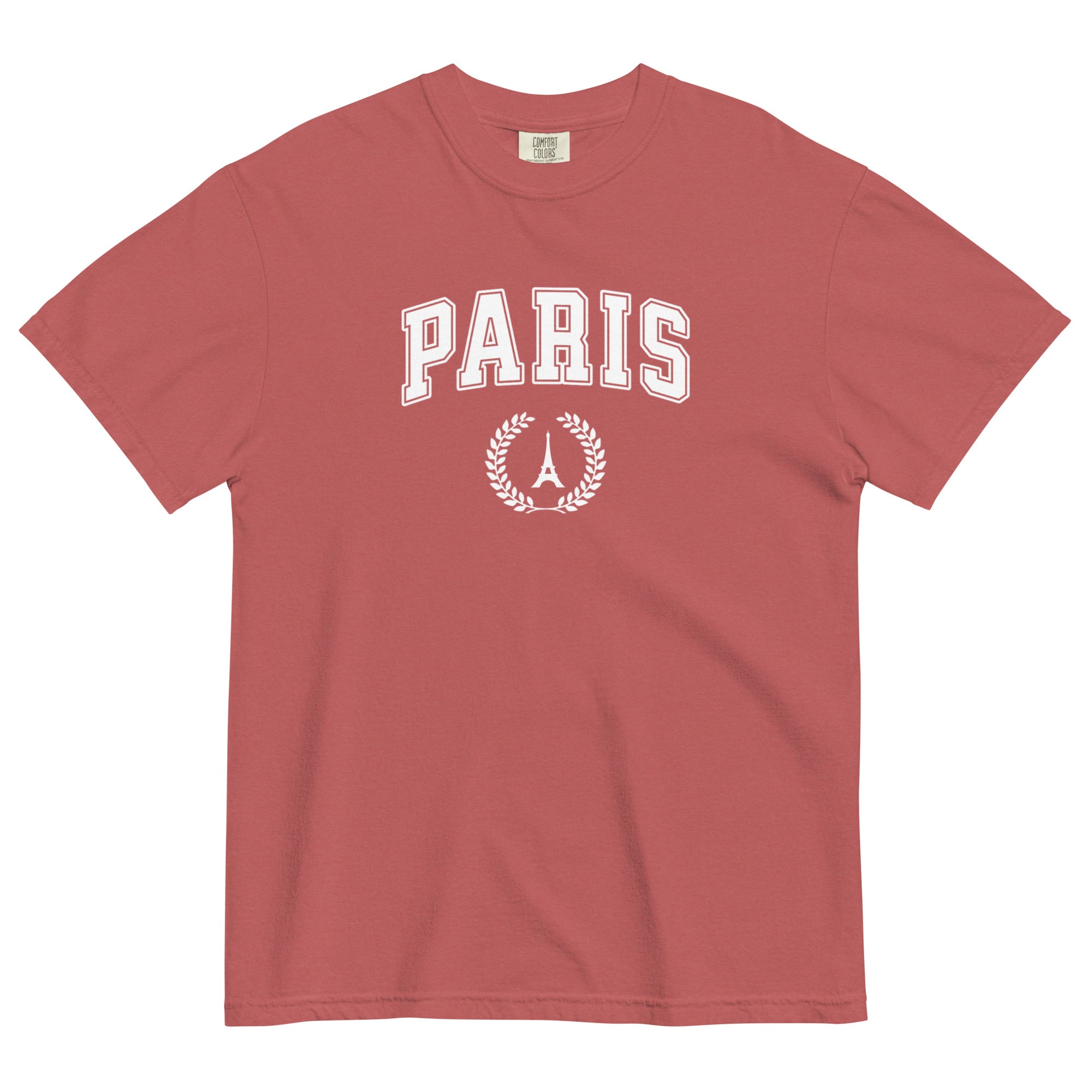 Paris block text tee