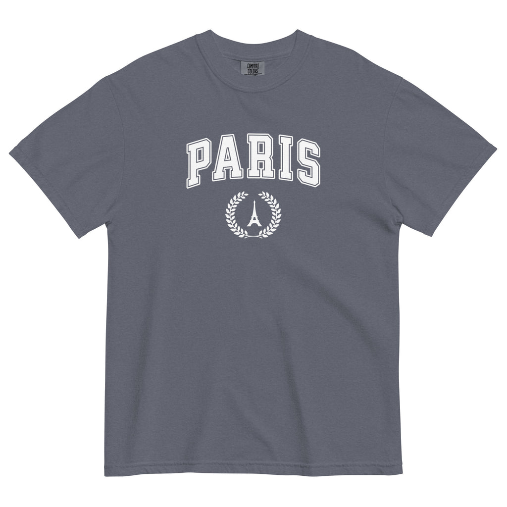 Paris block text tee