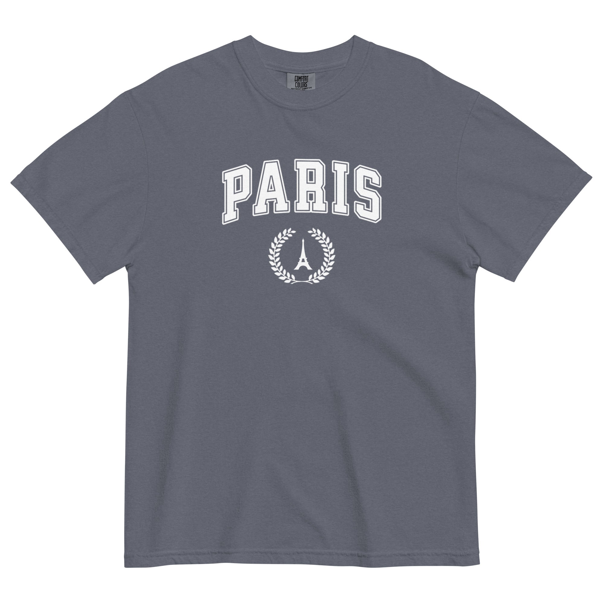 Paris block text tee