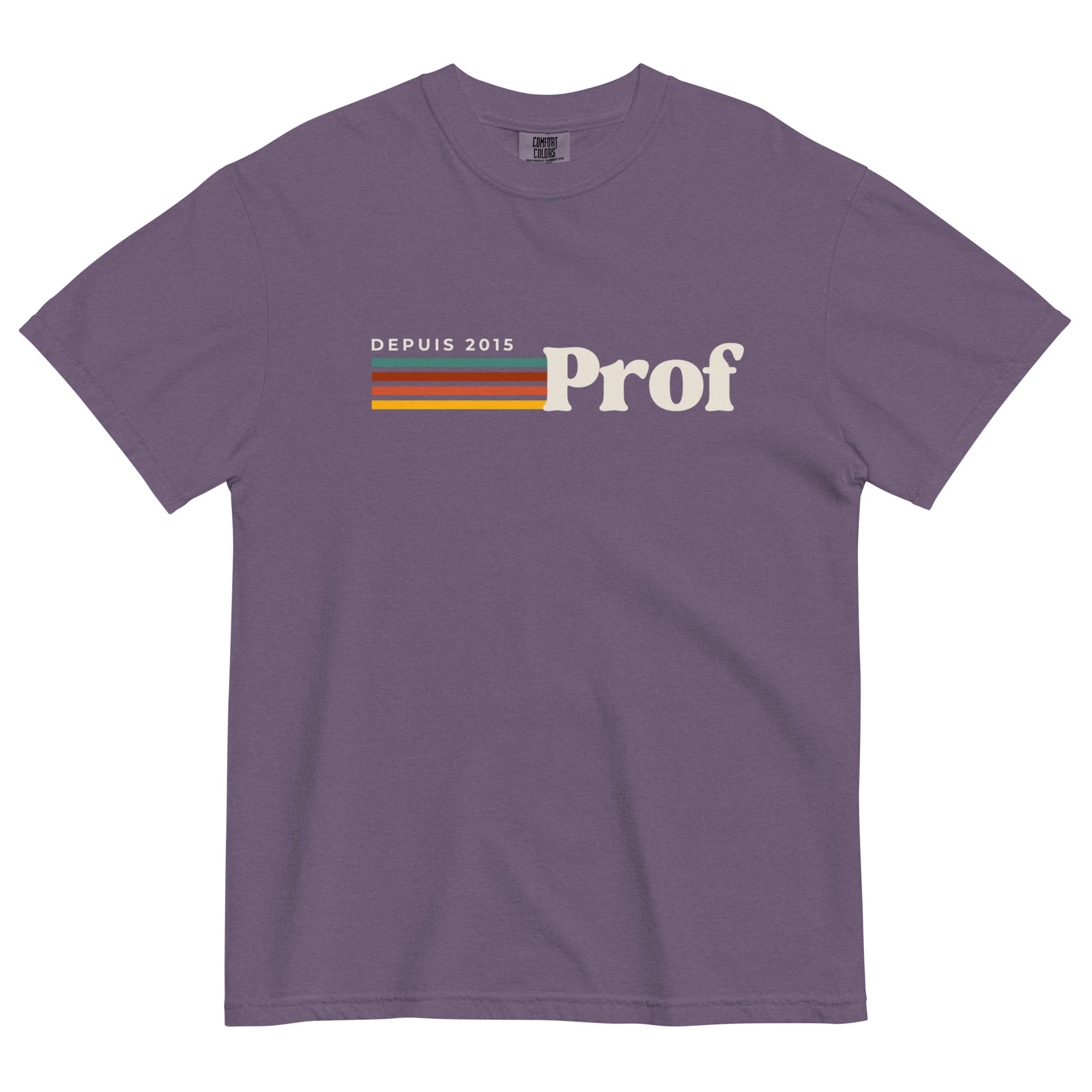 Prof depuis (year) personalizable teacher tee