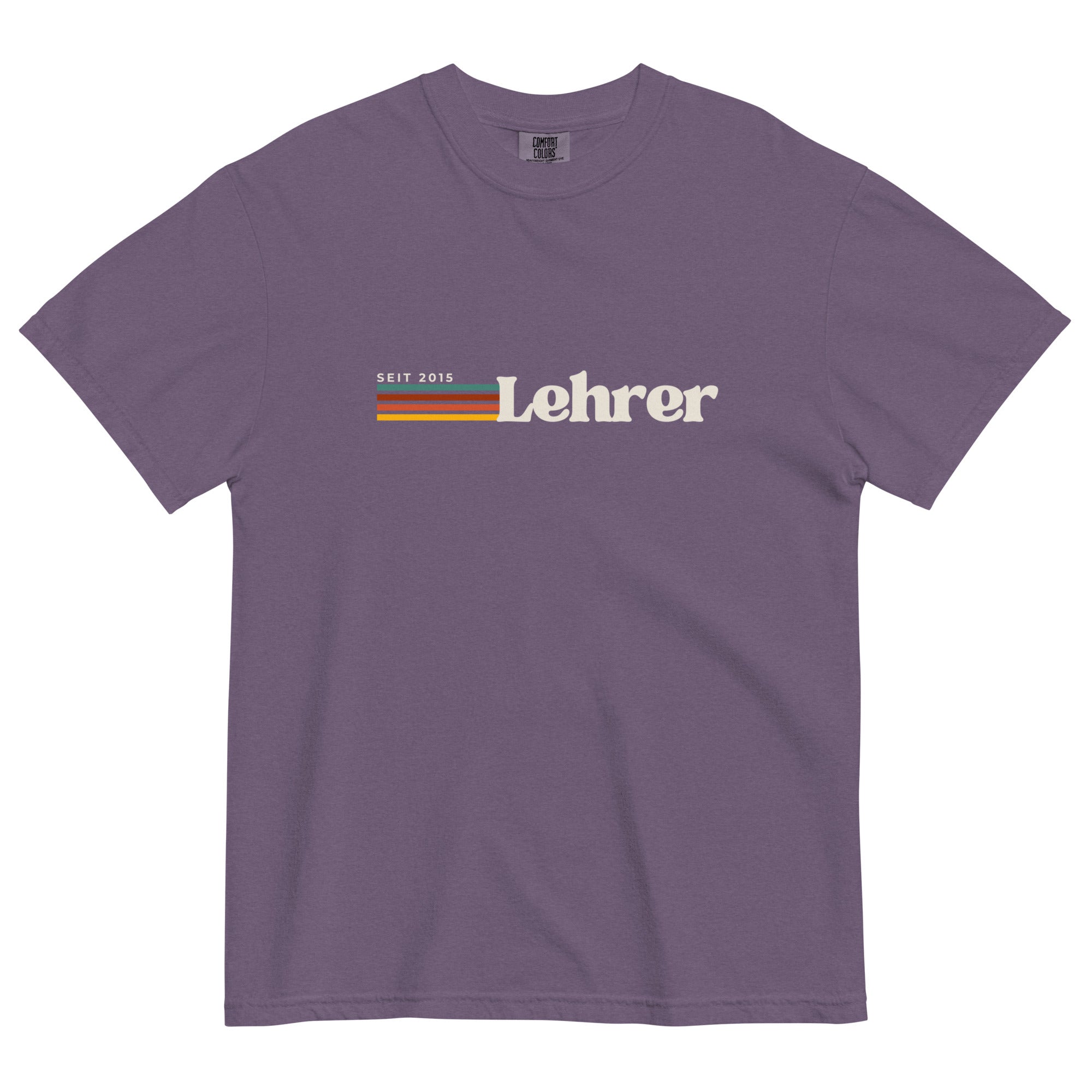 Lehrer Seit (year) customized teacher tee - German - La Vie Bien - Custom German gifts - German accessories