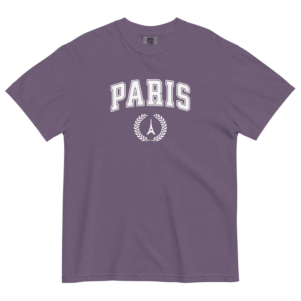 Paris block text tee