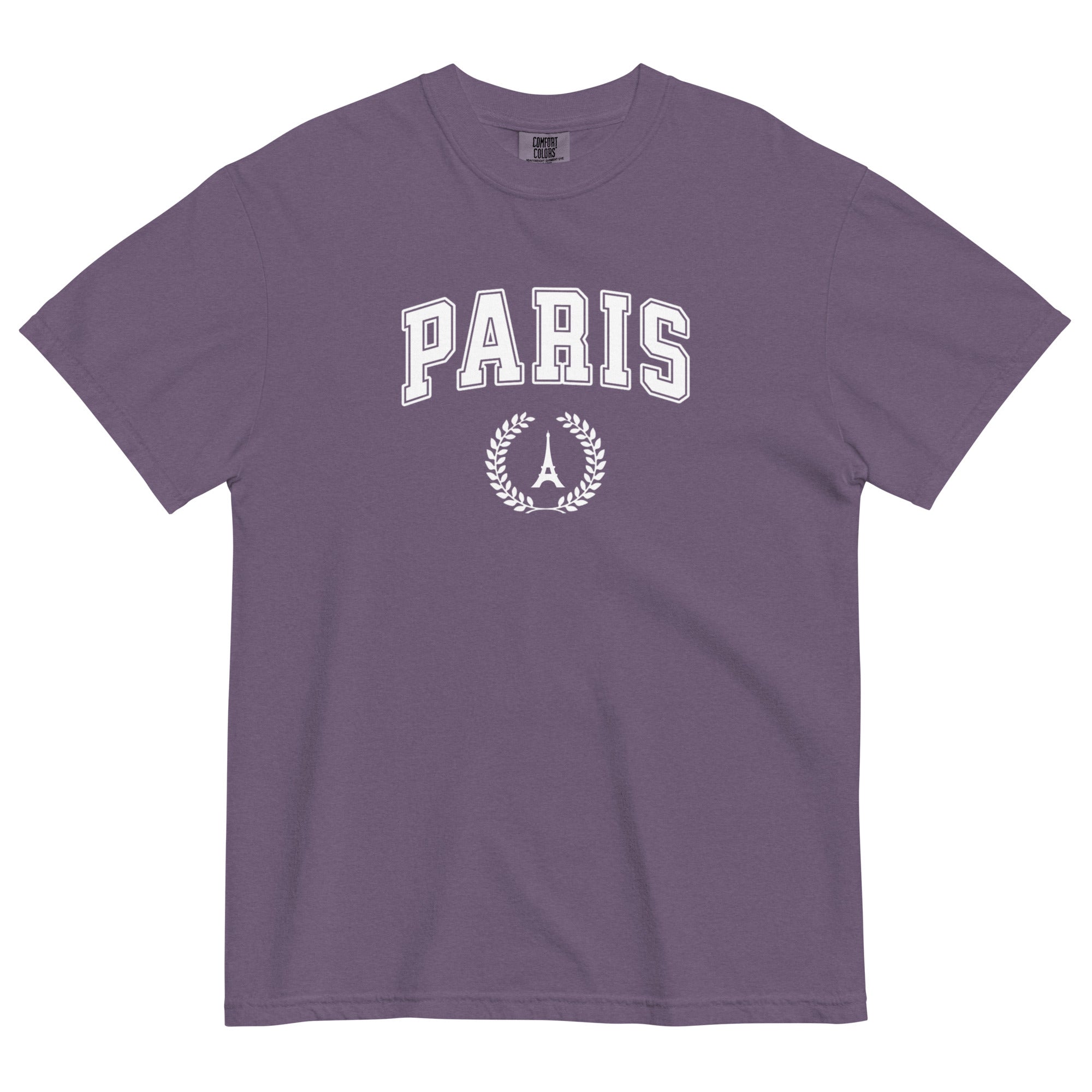 Paris block text tee
