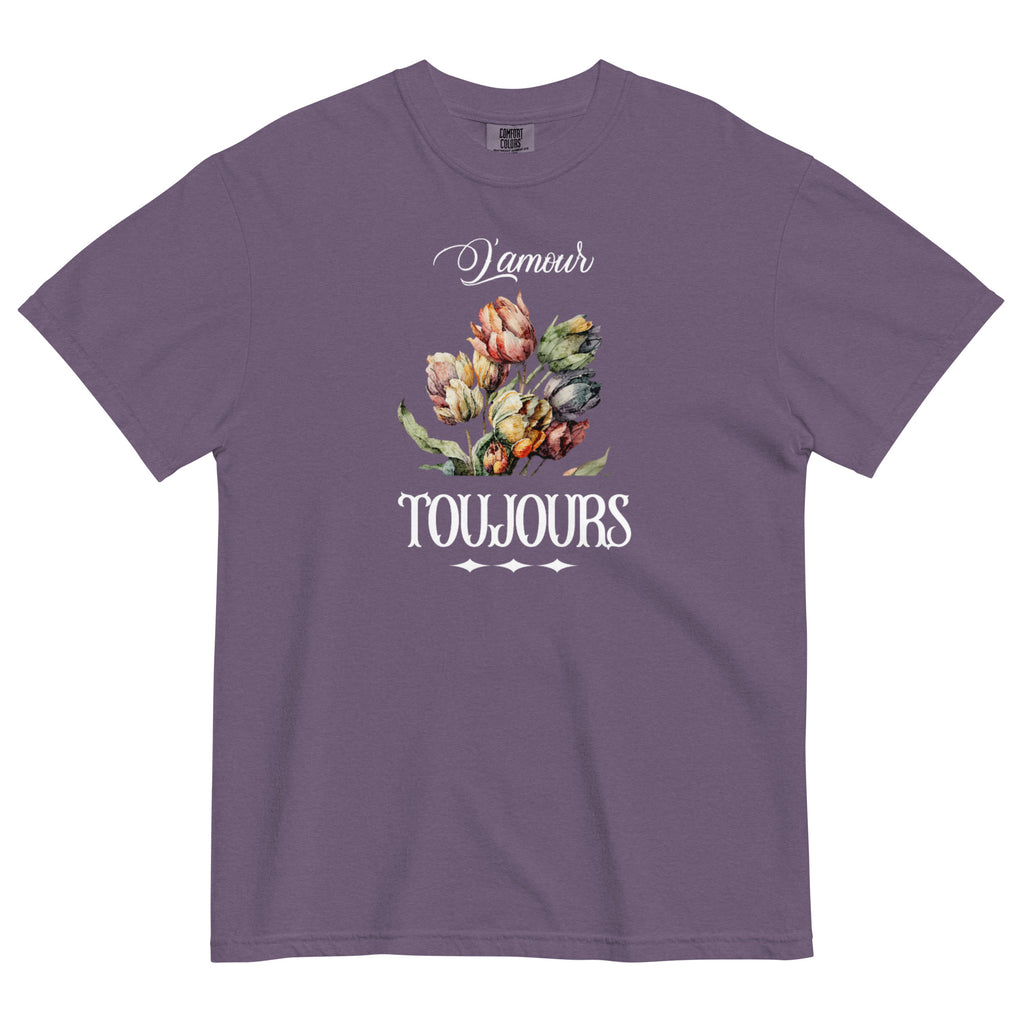 L'amour toujours Unisex garment-dyed heavyweight t-shirt
