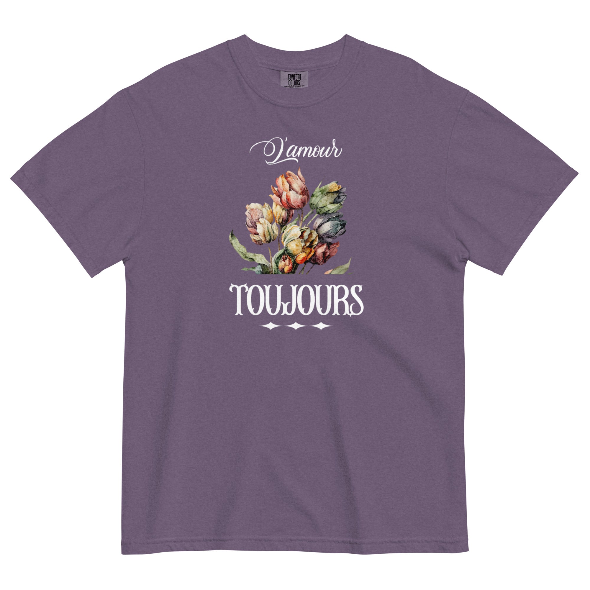 L'amour toujours Unisex garment-dyed heavyweight t-shirt