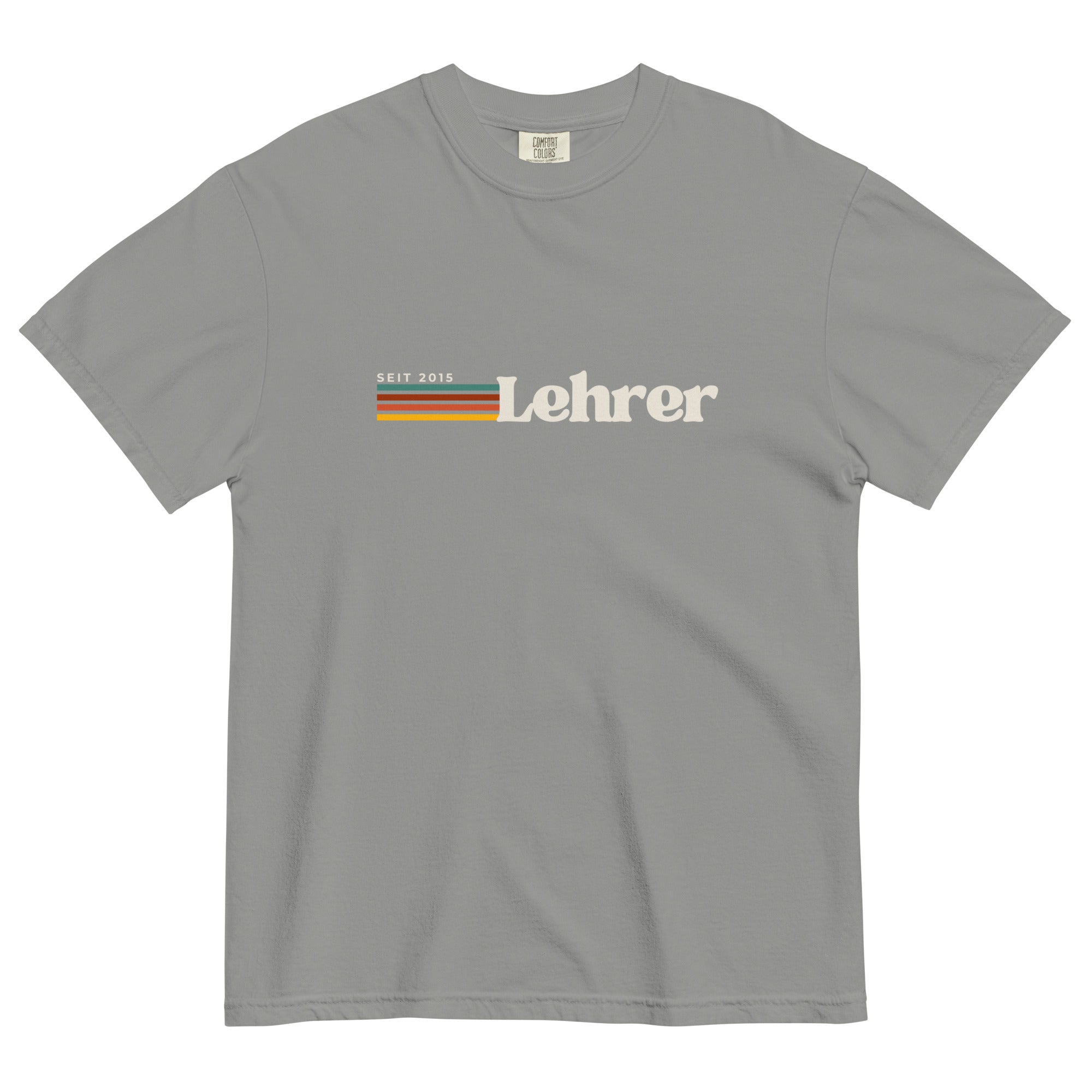 Lehrer Seit (year) customized teacher tee - German - La Vie Bien - Custom German gifts - German accessories