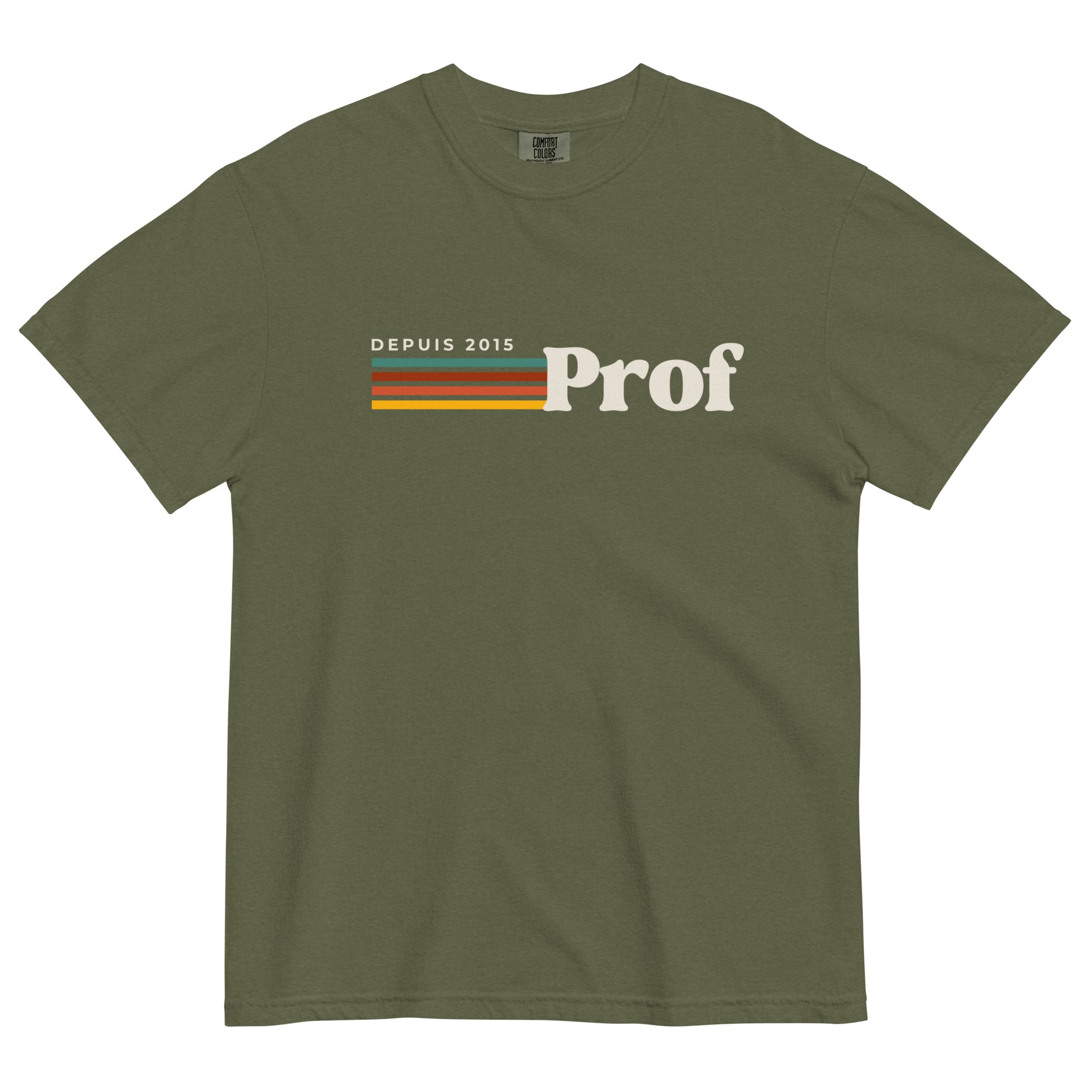 Prof depuis (year) personalizable teacher tee