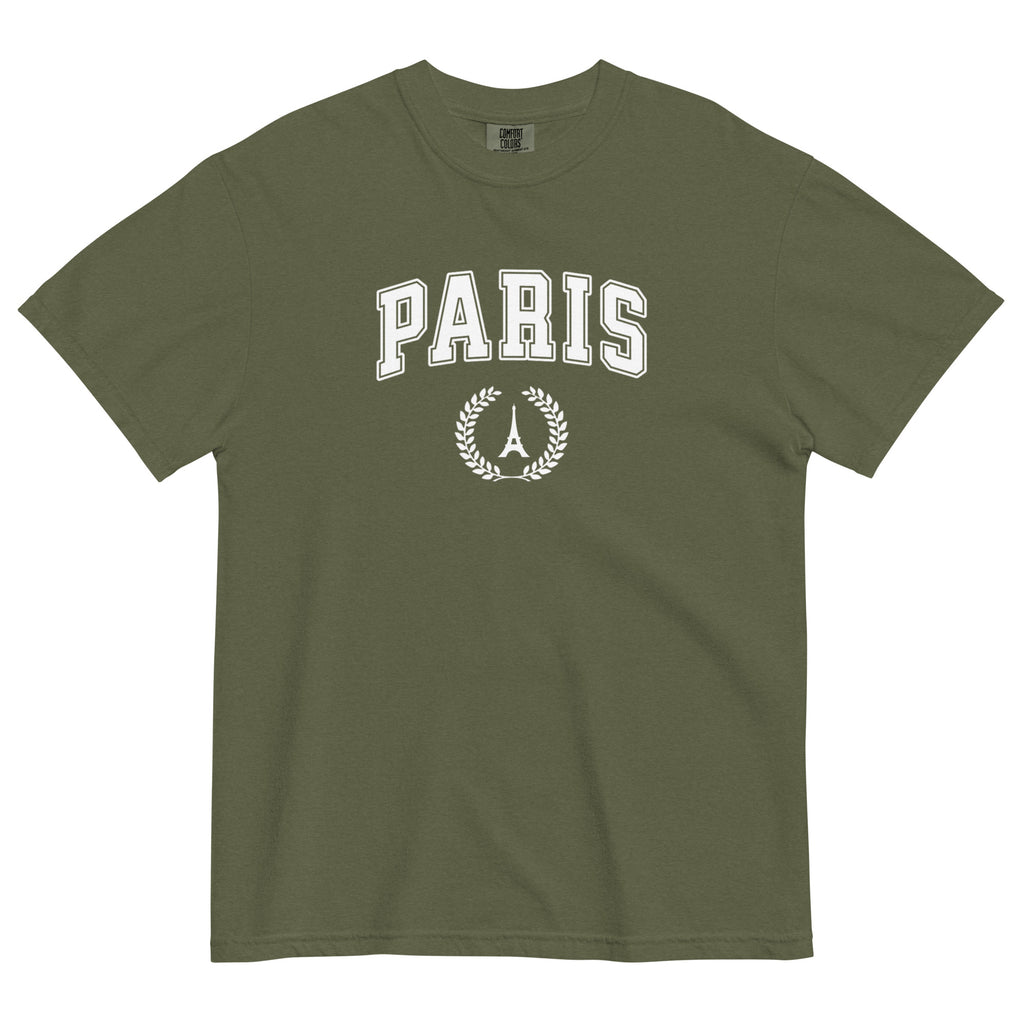 Paris block text tee