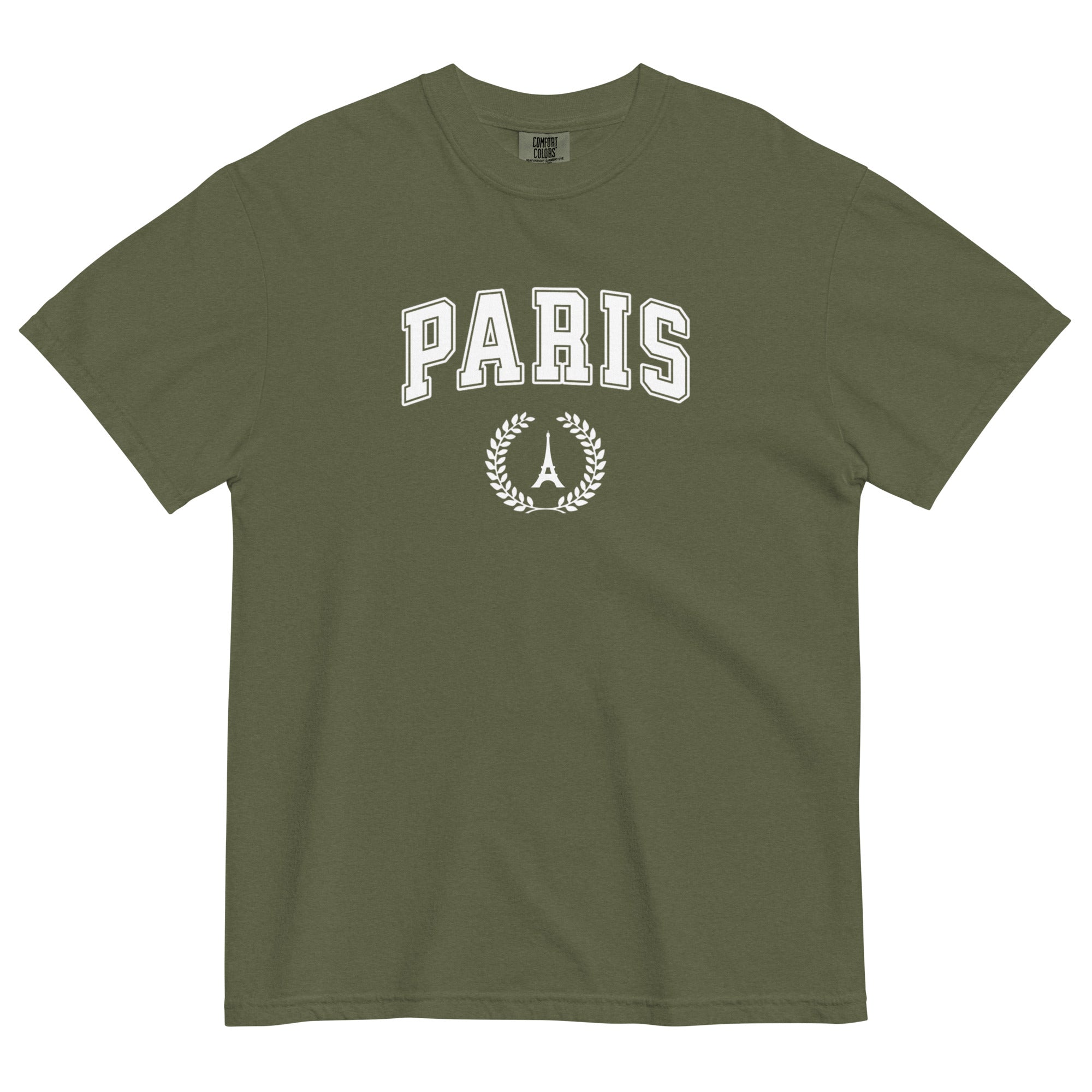 Paris block text tee