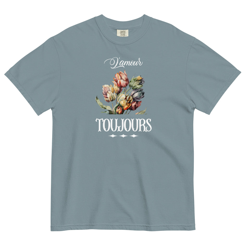 L'amour toujours Unisex garment-dyed heavyweight t-shirt