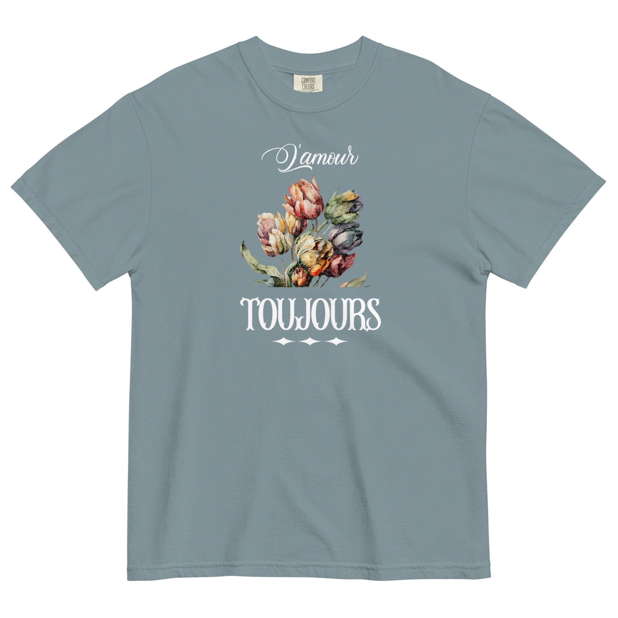 L'amour toujours Unisex garment-dyed heavyweight t-shirt
