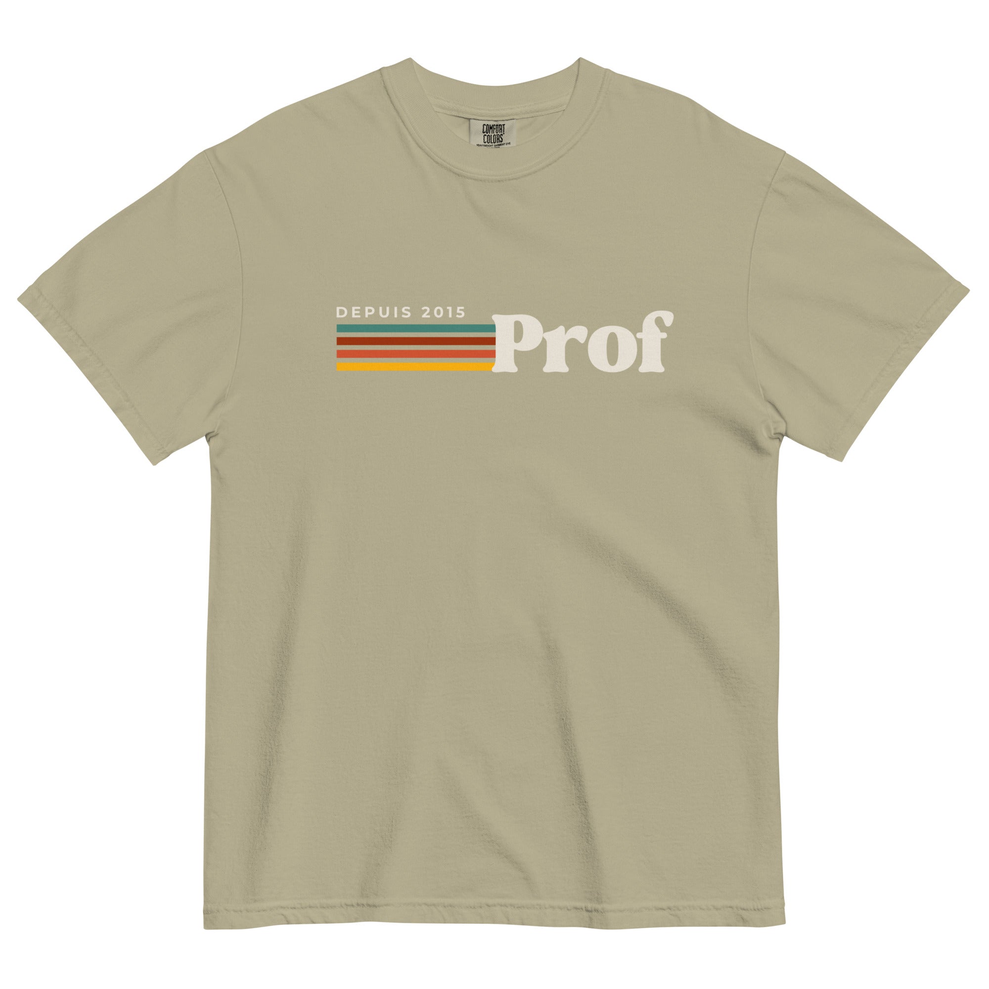 Prof depuis (year) personalizable teacher tee