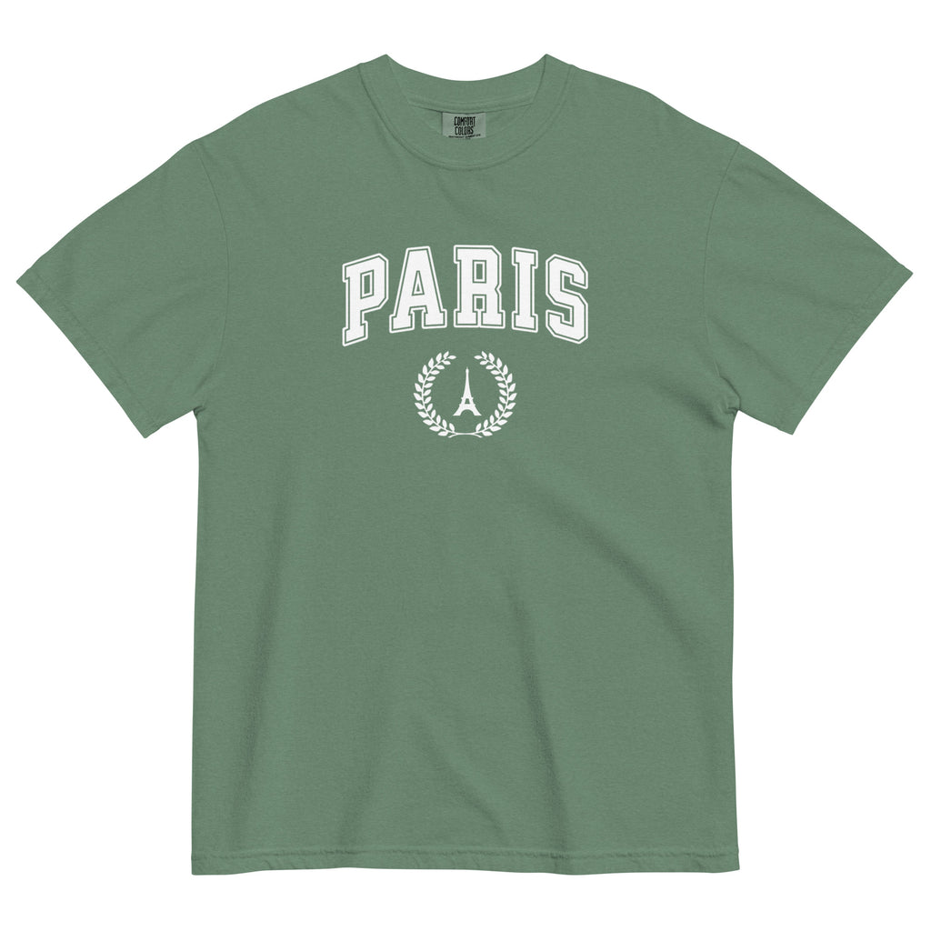Paris block text tee