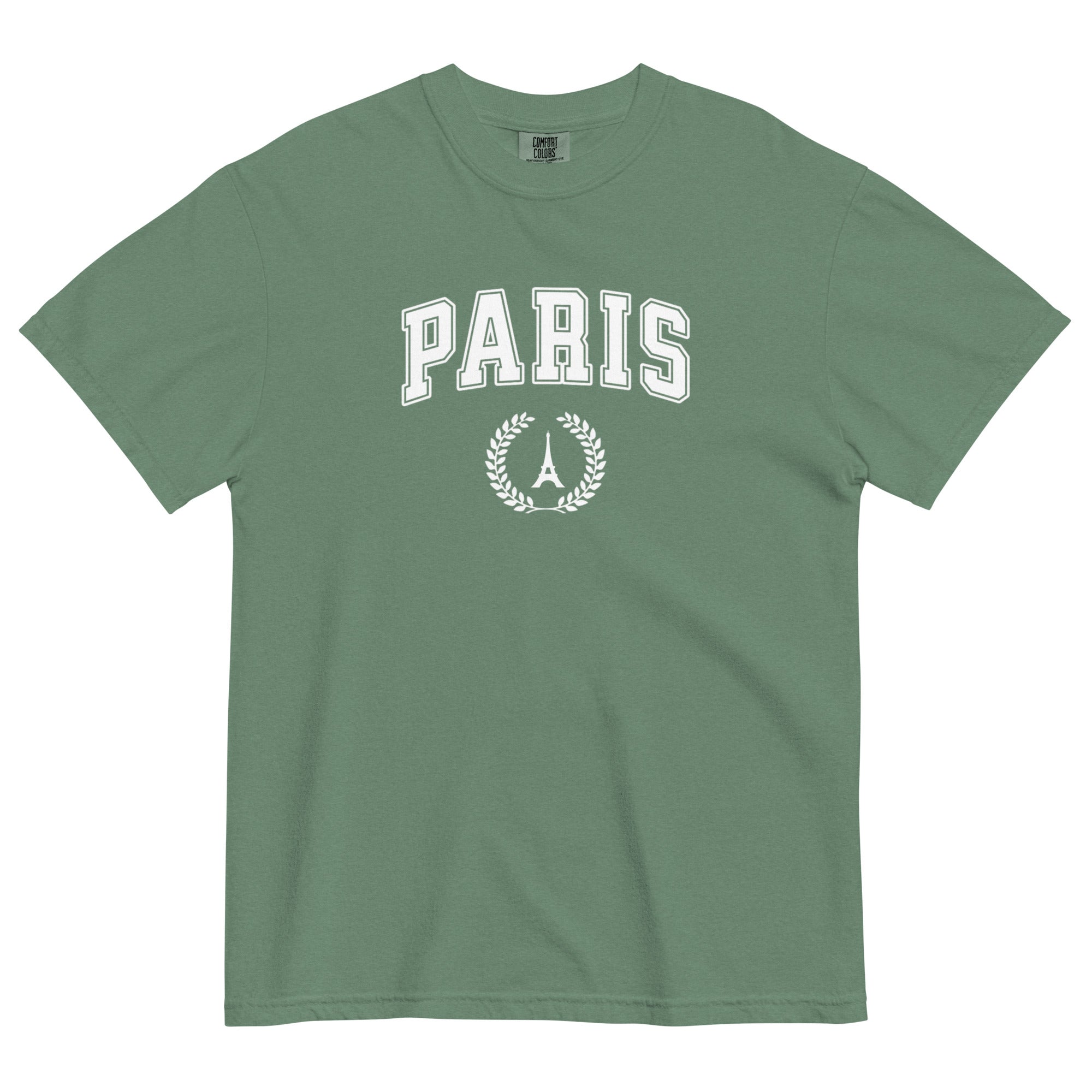 Paris block text tee