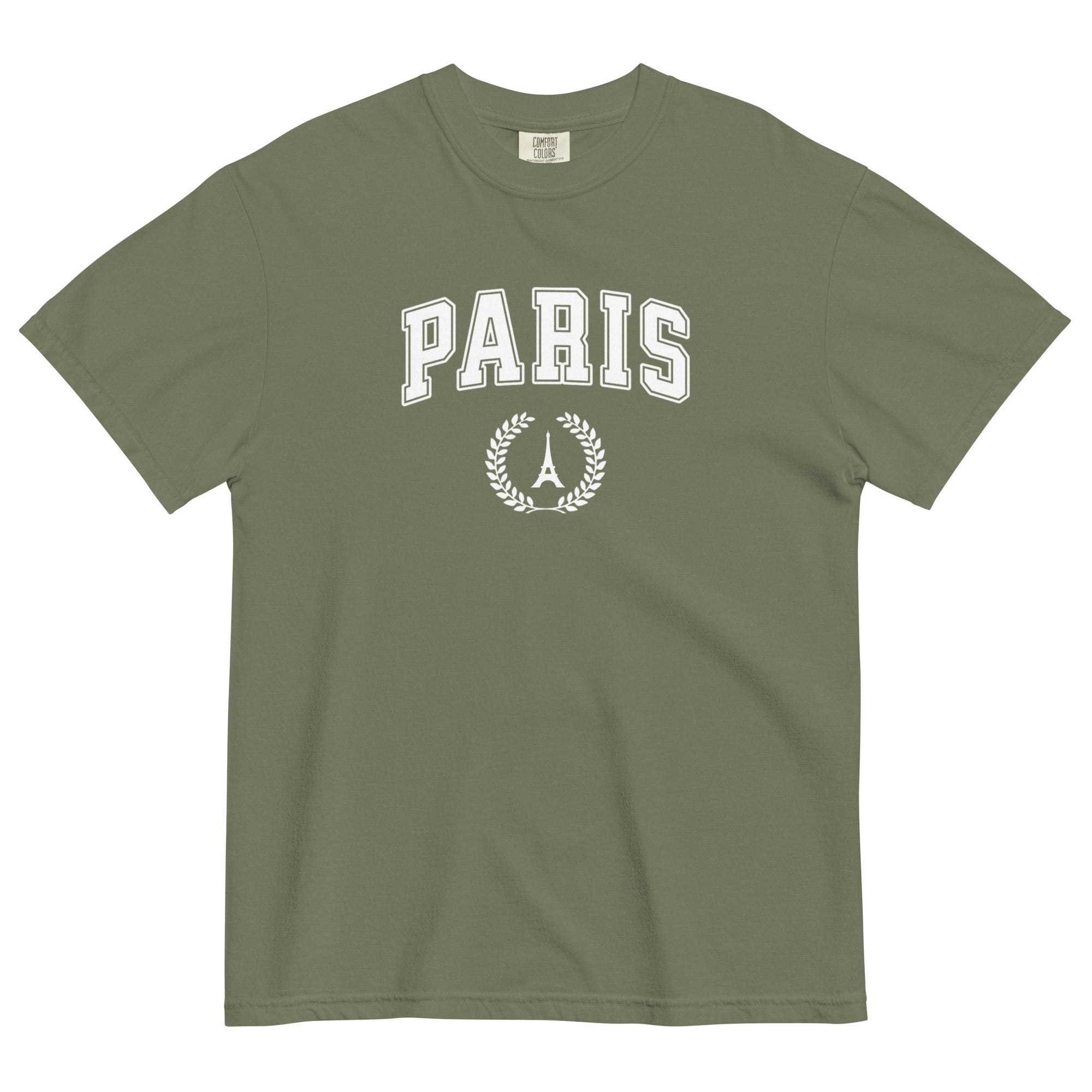 Paris block text tee