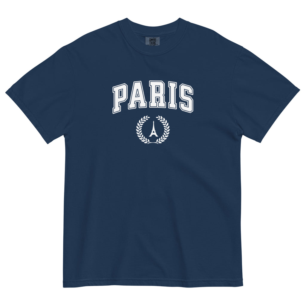 Paris block text tee