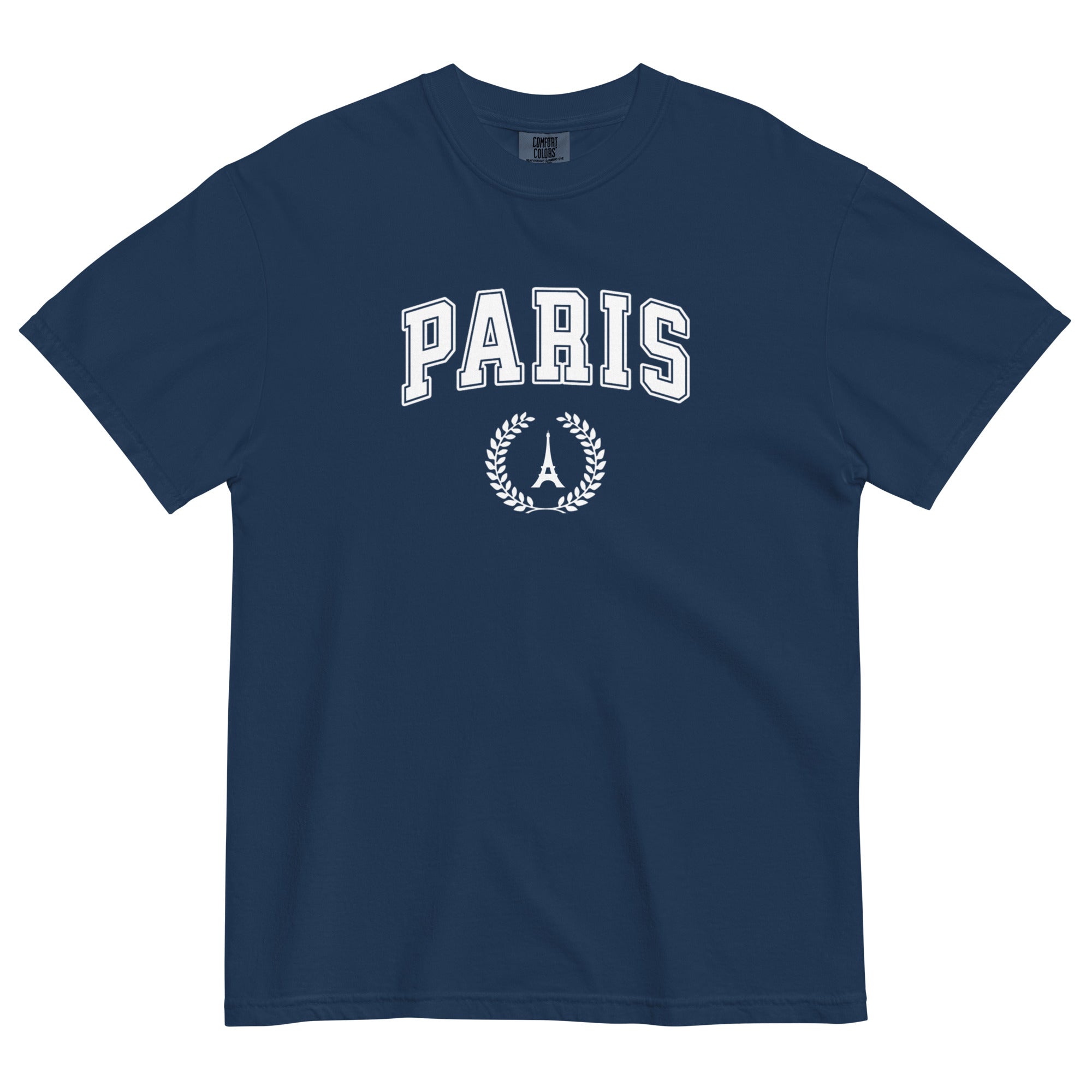 Paris block text tee