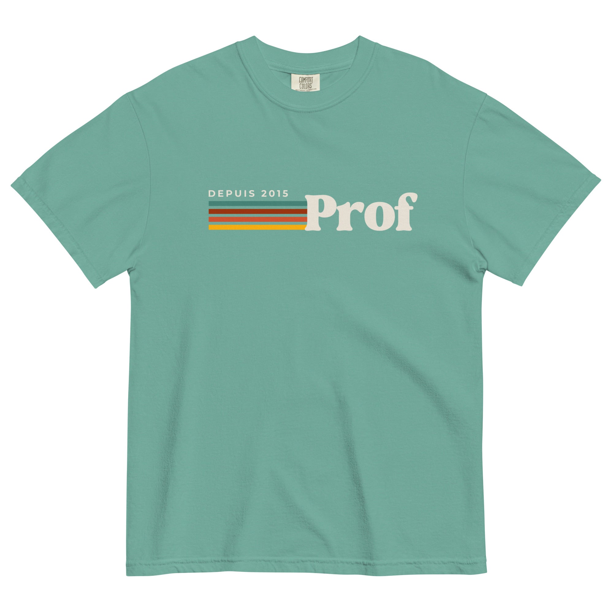 Prof depuis (year) personalizable teacher tee