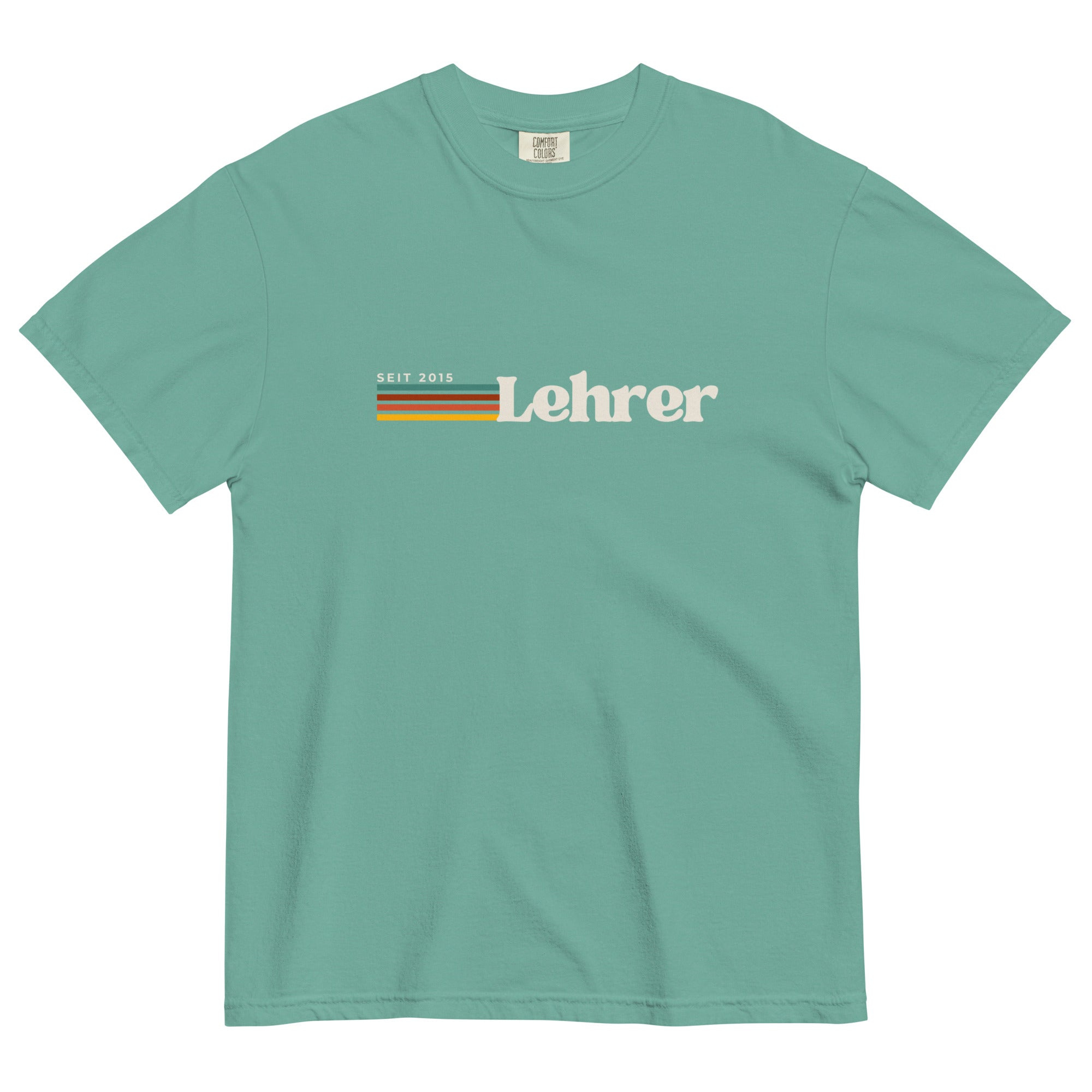 Lehrer Seit (year) customized teacher tee - German - La Vie Bien - Custom German gifts - German accessories
