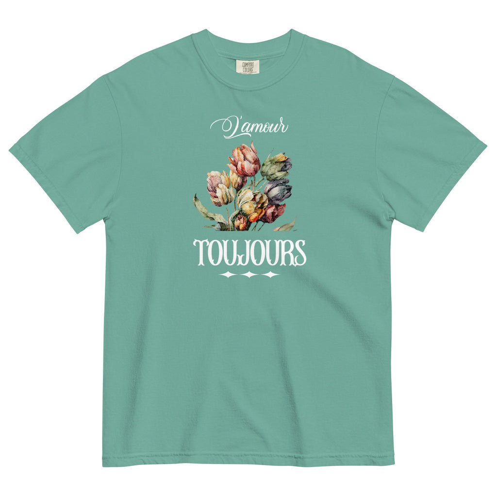 L'amour toujours Unisex garment-dyed heavyweight t-shirt