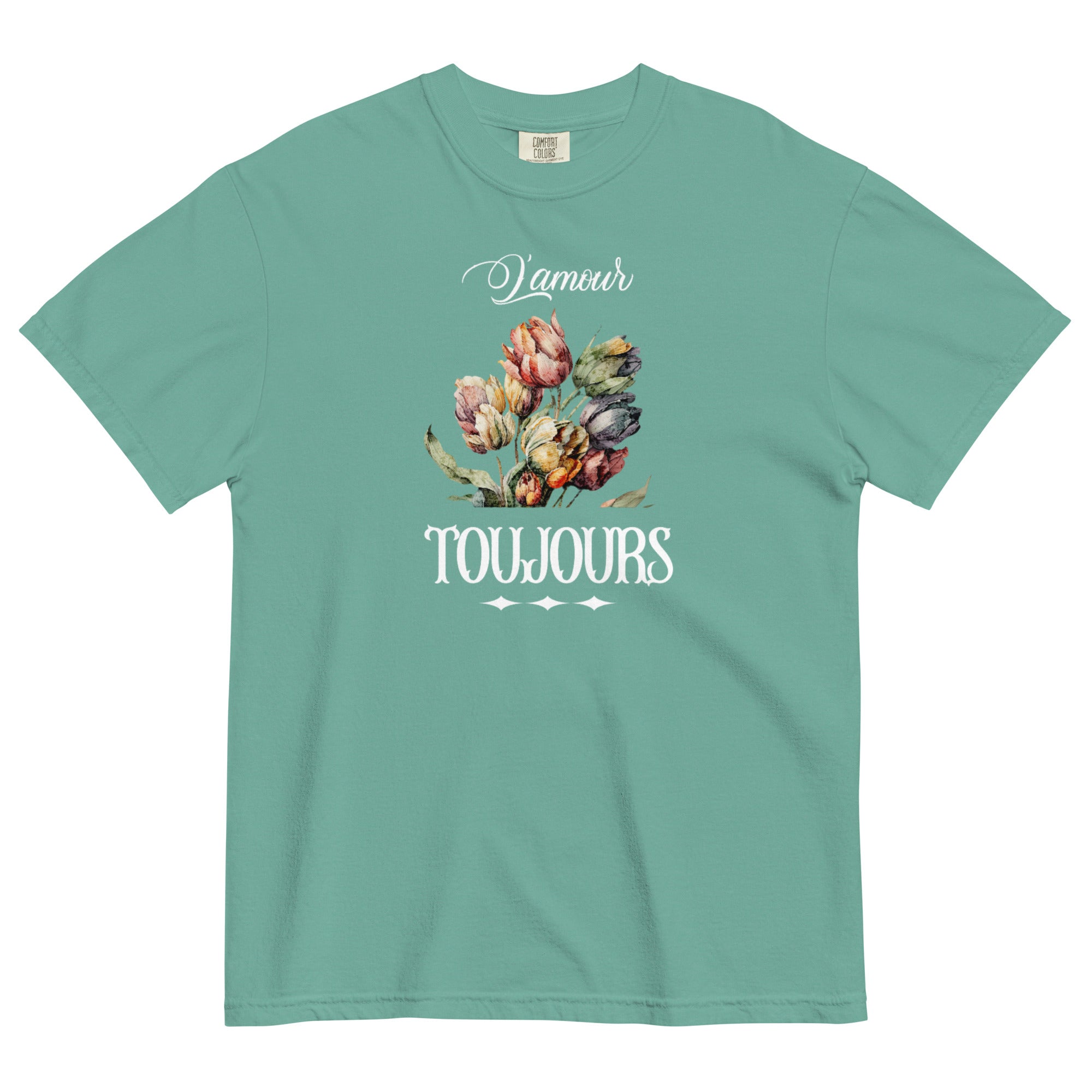 L'amour toujours Unisex garment-dyed heavyweight t-shirt