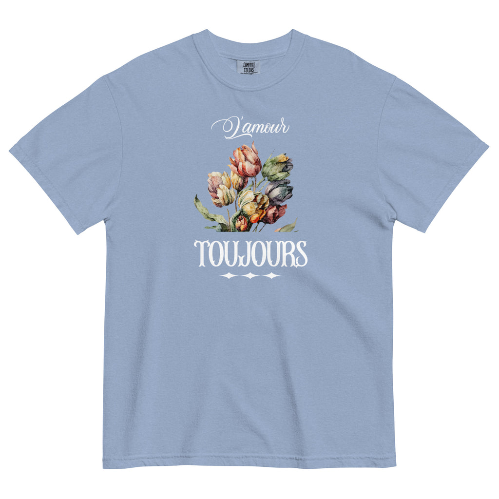 L'amour toujours Unisex garment-dyed heavyweight t-shirt