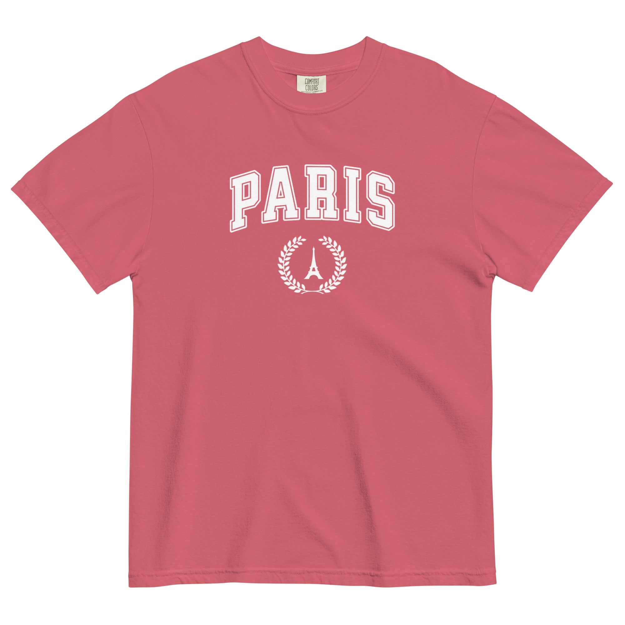 Paris block text tee