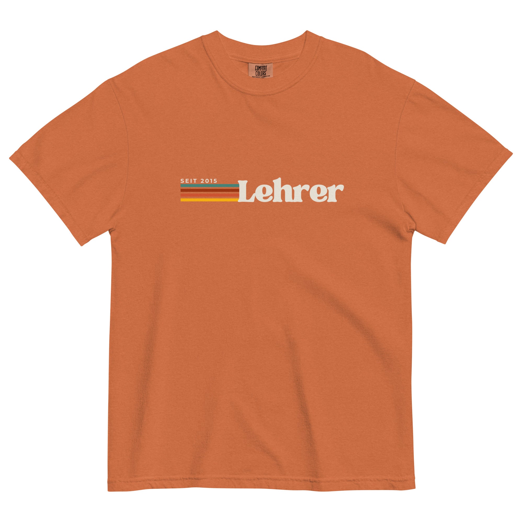 Lehrer Seit (year) customized teacher tee - German - La Vie Bien - Custom German gifts - German accessories