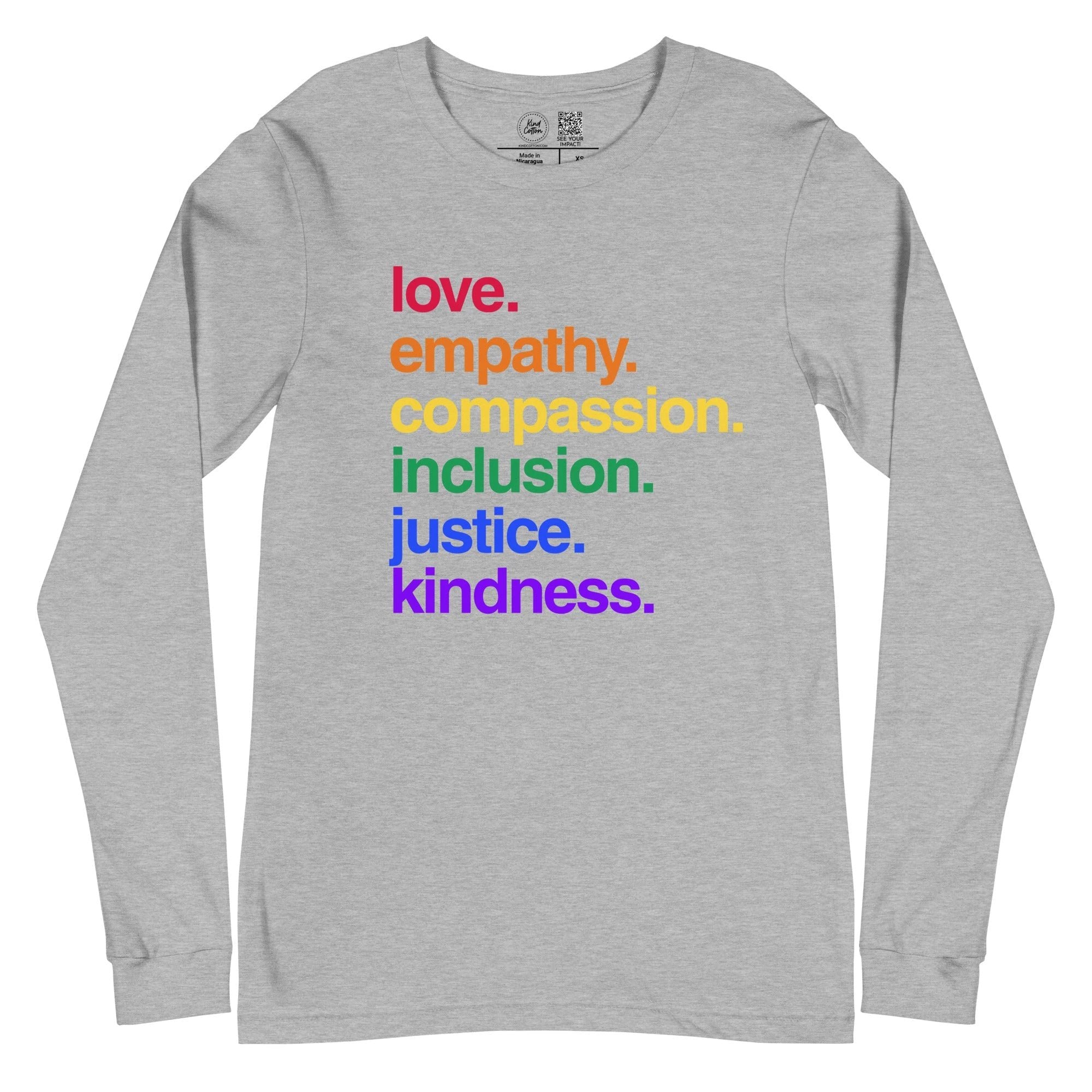 'Kindness Is' Pride Classic Long Sleeve by Kind Cotton