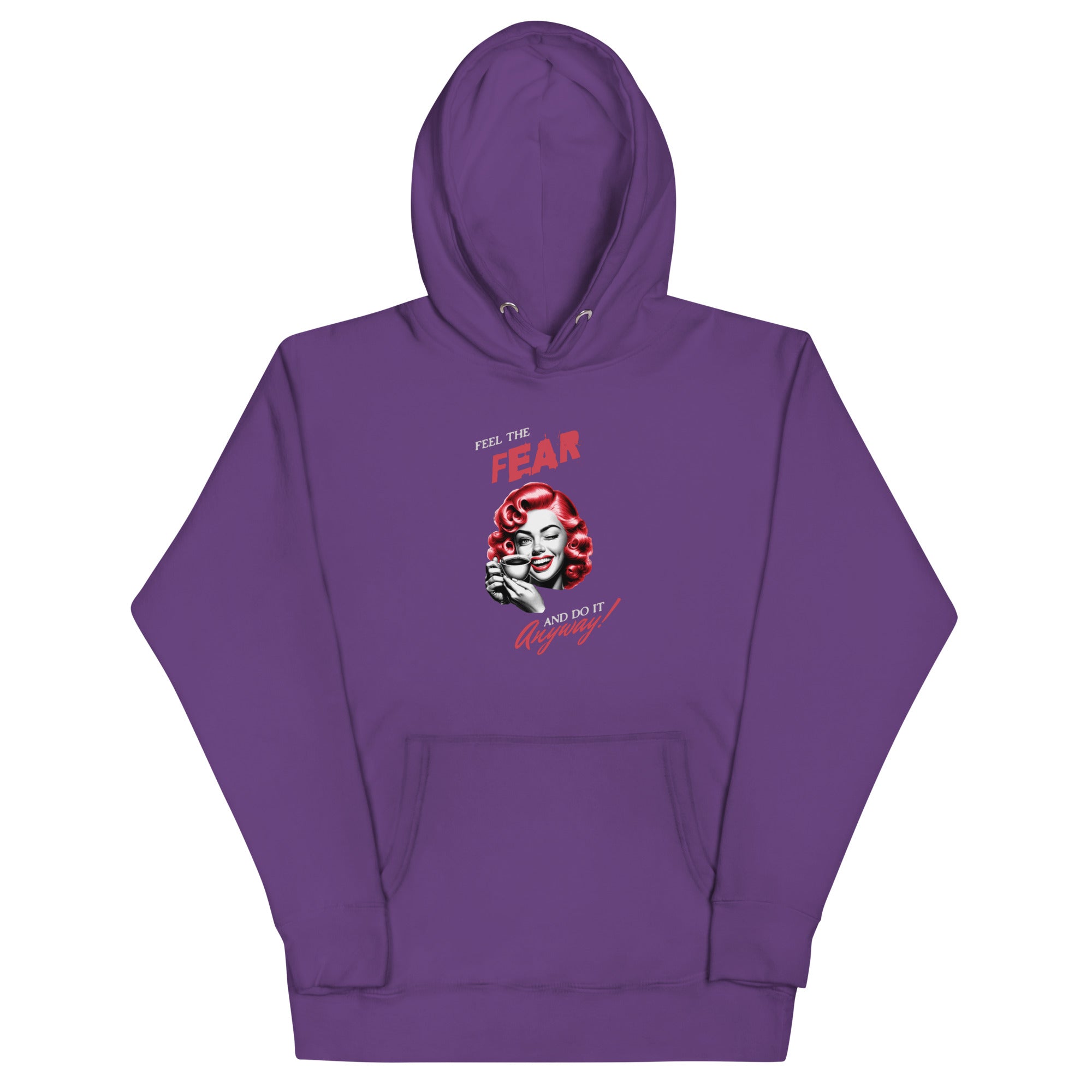 Feel the fear and do it anyway! Unisex Hoodie - La Vie Bien - Anxiety apparel - Anxiety awareness