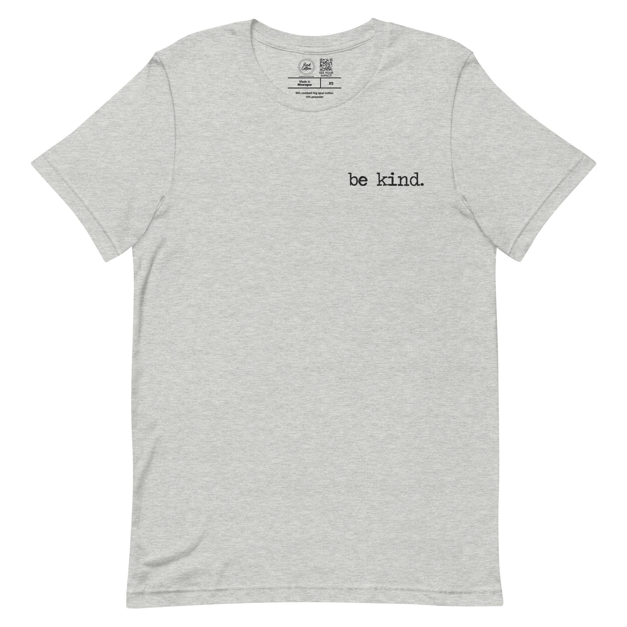 Be Kind Embroidered Classic Tee by Kind Cotton