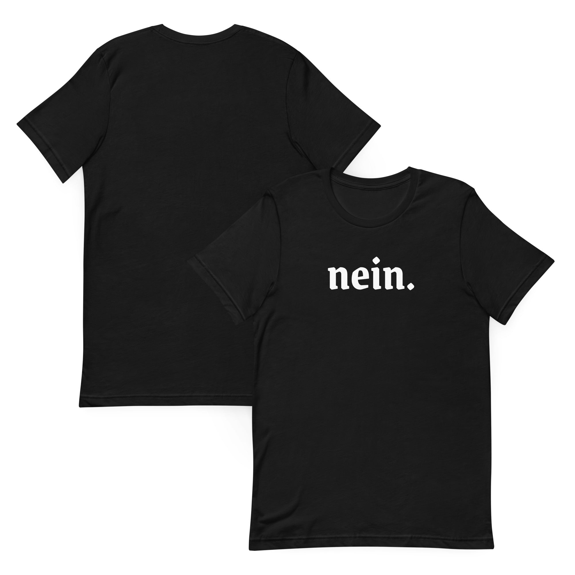 Nein. German Unisex t-shirt - La Vie Bien - Funny german tee - German language - German language gifts