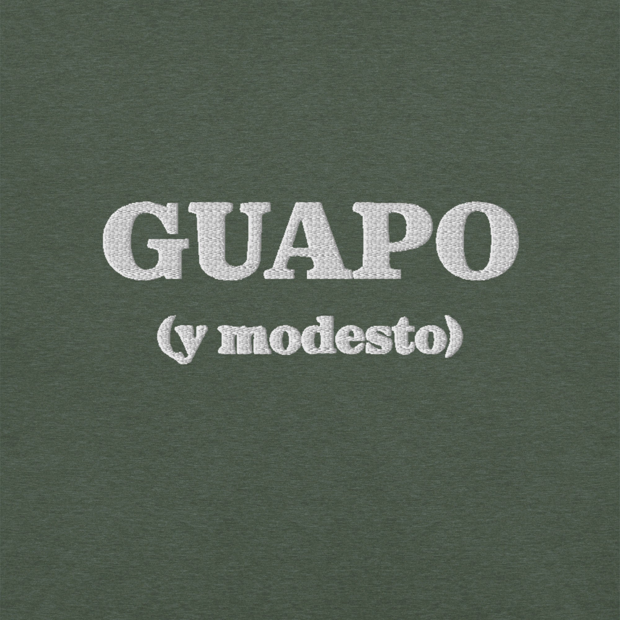 Guapo y modesto embroidered t-shirt