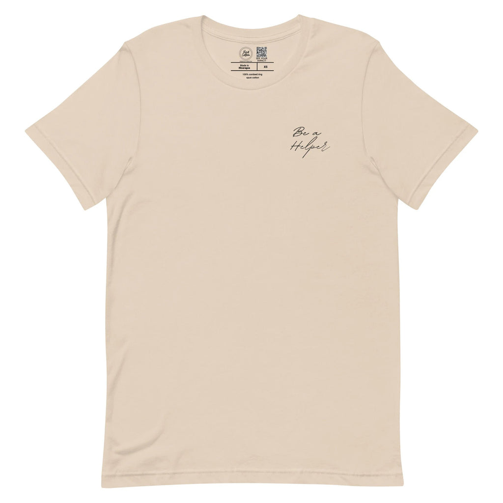 Be a Helper Embroidered Classic Tee by Kind Cotton