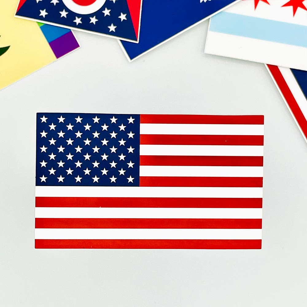 United States of America Flag Sticker Sticker La Vie Bien United States of America Flag Sticker