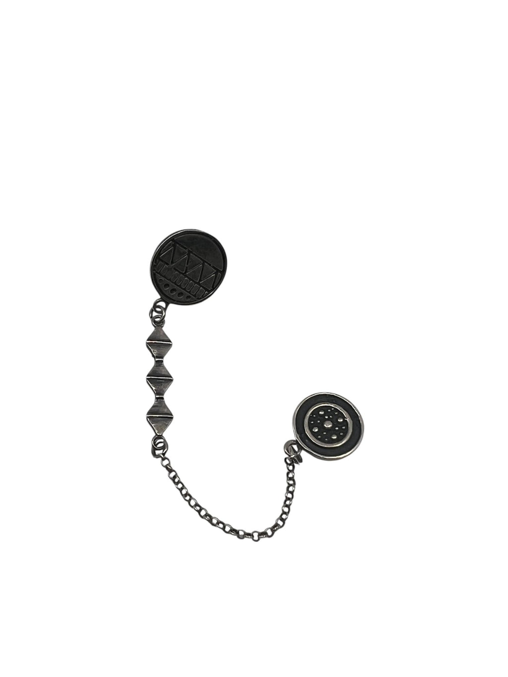 Unity Chain Silver Earring Silver Earring La Vie Bien Unity Chain Silver Earring
