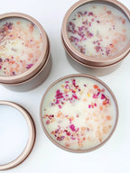 Unlabeled 4 oz Botanical Soy Wax Candles - Party Favors by Ash & Rose