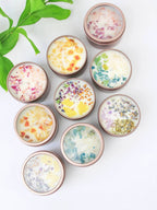 Unlabeled 4 oz Botanical Soy Wax Candles - Party Favors by Ash & Rose