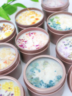 Unlabeled 4 oz Botanical Soy Wax Candles - Party Favors by Ash & Rose