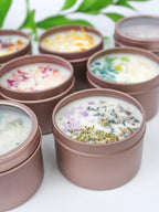 Unlabeled 4 oz Botanical Soy Wax Candles - Party Favors by Ash & Rose