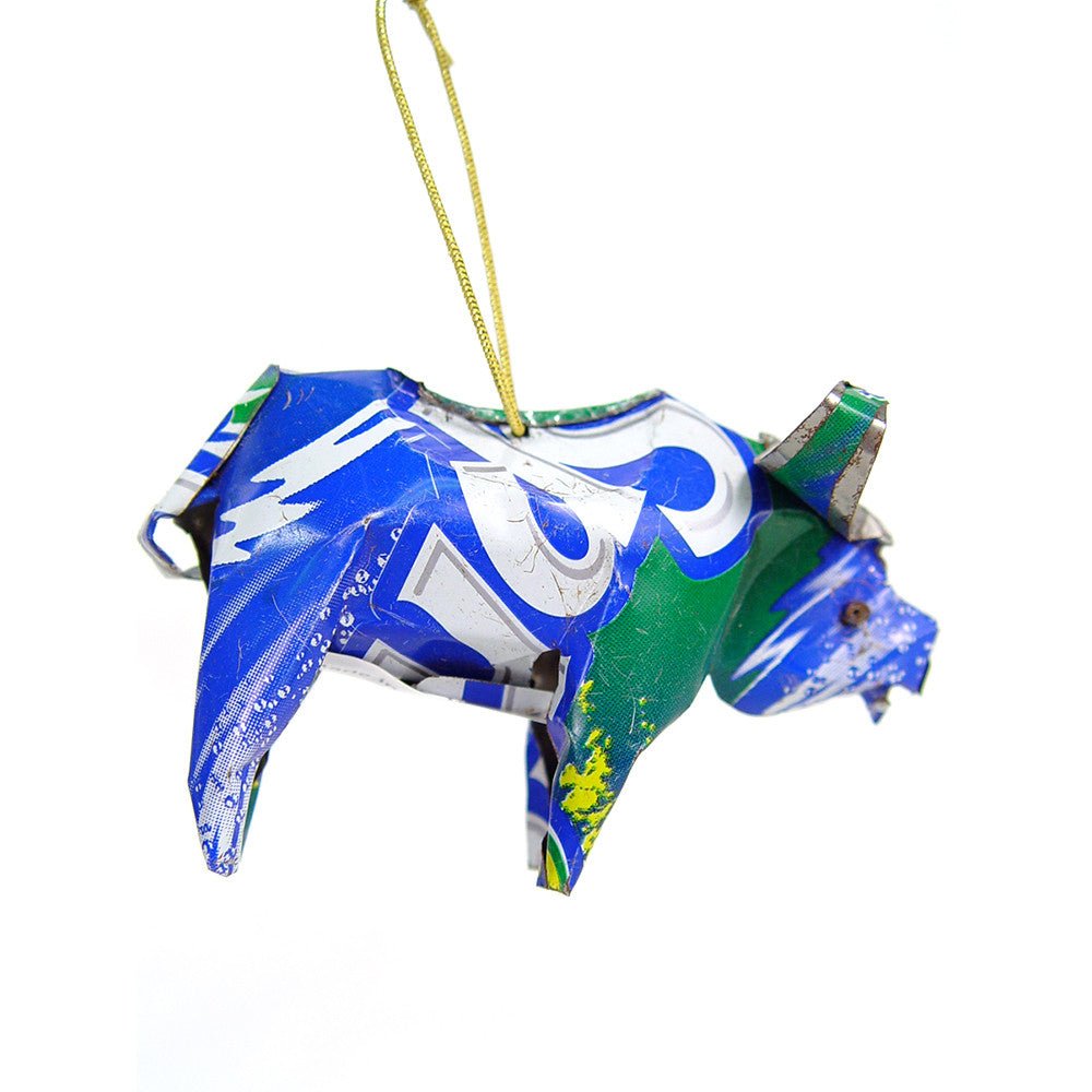 Unpainted Tin Buffalo Ornament La Vie Bien Unpainted Tin Buffalo Ornament