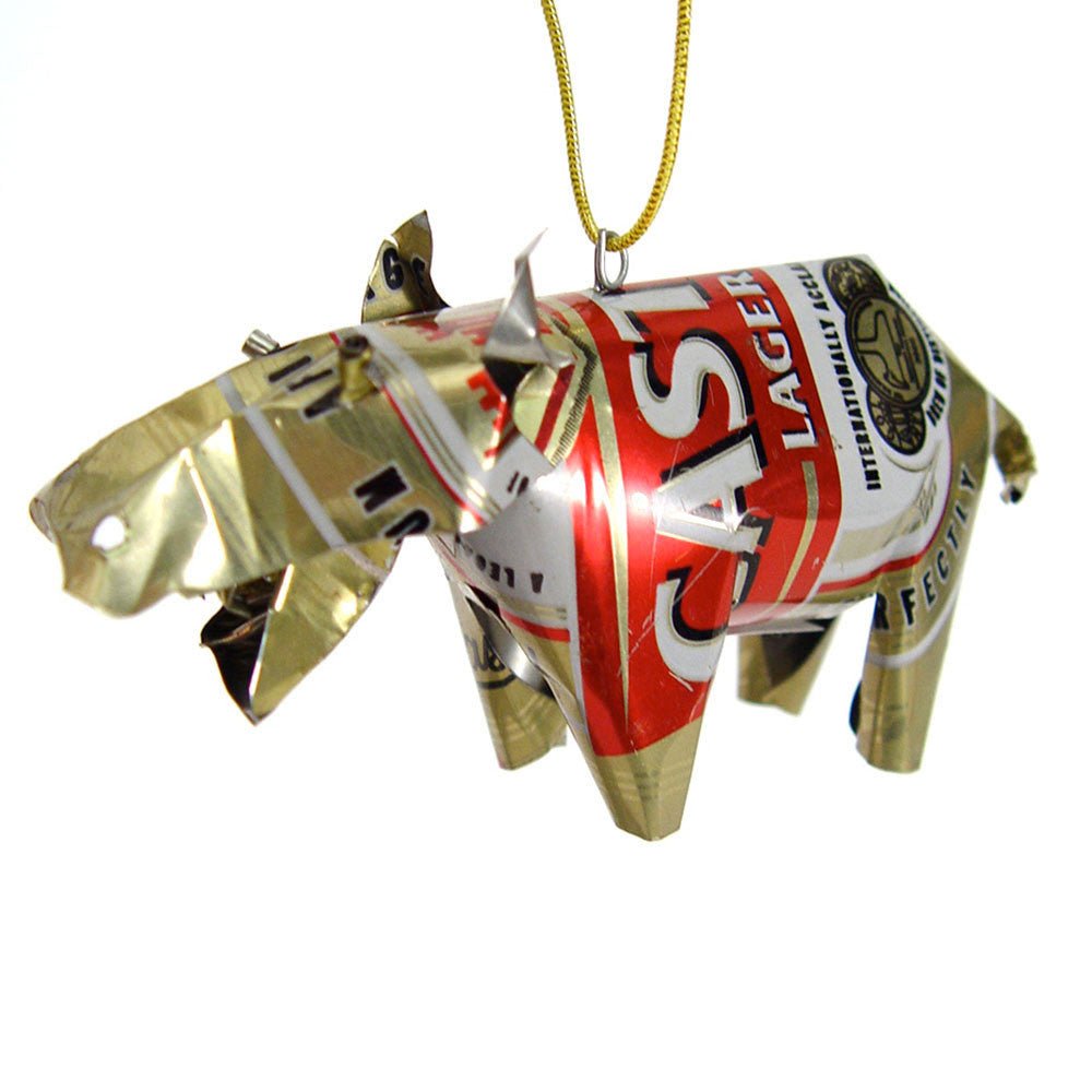 Unpainted Tin Hippo Ornament La Vie Bien Unpainted Tin Hippo Ornament