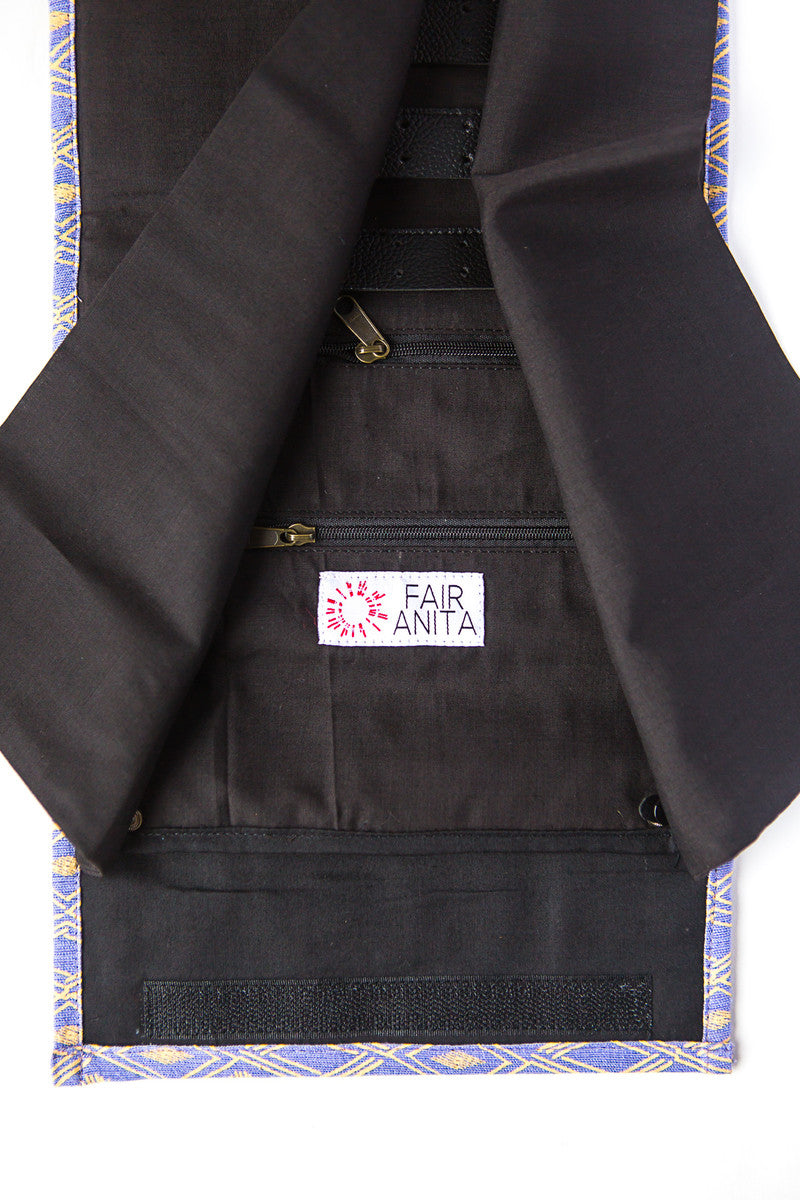 Wayfarer Jewelry Roll Travel Case - Confetti Mustard