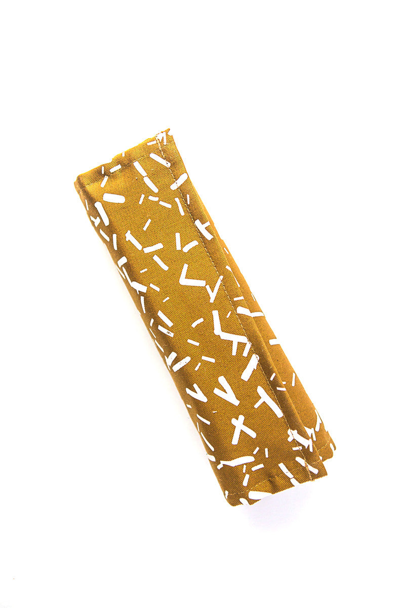 Wayfarer Jewelry Roll Travel Case - Confetti Mustard