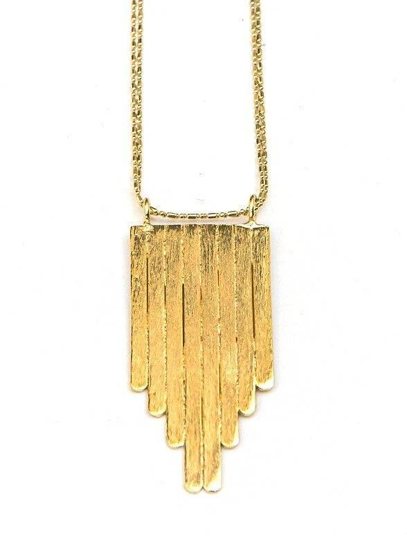 Picket Fence Pendant Necklace by Fair Anita