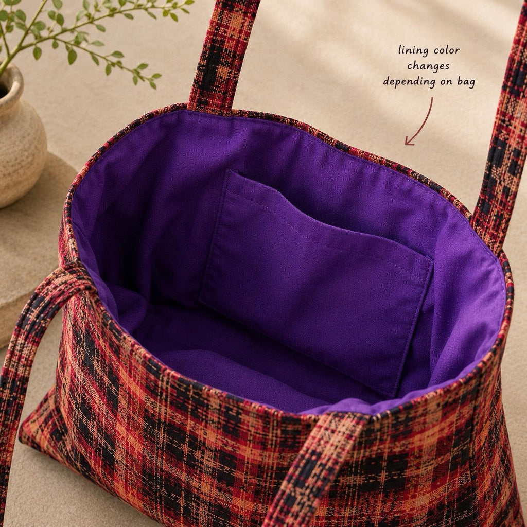 Up-cycled Corte Market Bag - Guatemala Bags La Vie Bien Up-cycled Corte Market Bag - Guatemala