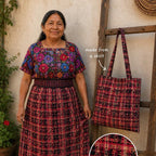 Up-cycled Corte Market Bag - Guatemala Bags La Vie Bien Up-cycled Corte Market Bag - Guatemala